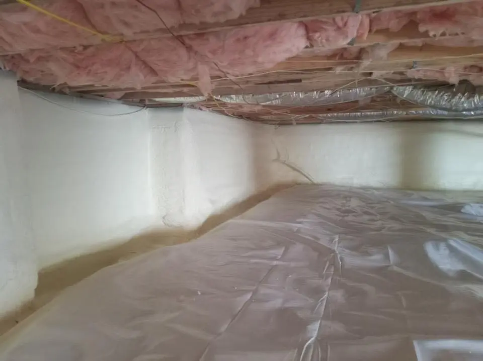 Crawl space encapsulation with closed-cell spray foam for Attic Insulation in Puyallup